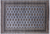 Grey 6' 4" X 9' 6" Silky Bokhara Handmade Wool Rug - Q24710
