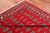 Red 7' 2" X 9' 9" Silky Bokhara Hand-Knotted Wool Rug - Q24718