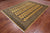 Gold 7' 4" X 9' 7" Silky Bokhara Hand Knotted Wool Rug - Q24719