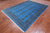 Blue 7' 1" X 9' 10" Silky Bokhara Handmade Wool Rug - Q24720