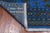 Blue 7' 1" X 9' 10" Silky Bokhara Handmade Wool Rug - Q24720