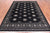 Black 7' 0" X 9' 6" Silky Bokhara Handmade Wool Rug - Q24726