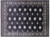 Black 7' 0" X 9' 6" Silky Bokhara Handmade Wool Rug - Q24726