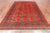 Orange 6' 5" X 9' 11" Silky Bokhara Hand Knotted Wool Rug - Q24730