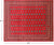 Red 8' 1" X 9' 9" Silky Bokhara Handmade Wool Rug - Q24739