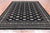 Black 8' 1" X 9' 10" Silky Bokhara Hand-Knotted Wool Rug - Q24741