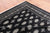 Black 8' 1" X 9' 10" Silky Bokhara Hand-Knotted Wool Rug - Q24741