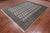 Grey 7' 10" X 9' 5" Silky Bokhara Handmade Wool Rug - Q24743