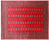 Red 8' 0" X 9' 9" Silky Bokhara Hand-Knotted Wool Rug - Q24744