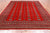 Red 8' 0" X 9' 9" Silky Bokhara Hand-Knotted Wool Rug - Q24744