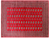 Red 8' 1" X 10' 2" Silky Bokhara Handmade Wool Rug - Q24749