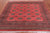 Rust 6' 9" X 6' 1" Square Silky Bokhara Handmade Wool Rug - Q24760