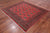 Rust 6' 9" X 6' 1" Square Silky Bokhara Handmade Wool Rug - Q24760