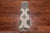 Beige 6' 7" X 6' 3" Square Silky Bokhara Handmade Wool Rug - Q24761