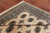 Beige 6' 7" X 6' 3" Square Silky Bokhara Handmade Wool Rug - Q24761