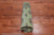 Green 7' Square Silky Bokhara Hand Knotted Wool Rug - Q24762