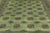 Green 7' Square Silky Bokhara Hand Knotted Wool Rug - Q24762
