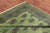 Green 7' Square Silky Bokhara Hand Knotted Wool Rug - Q24762