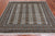 Grey 6' 8" X 6' 0" Square Silky Bokhara Hand-Knotted Wool Rug - Q24766