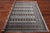 Grey 6' 8" X 6' 0" Square Silky Bokhara Hand-Knotted Wool Rug - Q24766