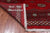 Red 7' Square Silky Bokhara Hand-Knotted Wool Rug - Q24767