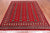 Red 6' 7" X 7' 10" Silky Bokhara Handmade Wool Rug - Q24771