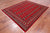 Red 6' 7" X 7' 10" Silky Bokhara Handmade Wool Rug - Q24771