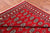 Red 6' 7" X 7' 10" Silky Bokhara Handmade Wool Rug - Q24771