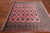 Pink 7' Square Silky Bokhara Hand Knotted Wool Rug - Q24772