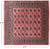 Pink 7' Square Silky Bokhara Hand Knotted Wool Rug - Q24772