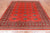 Rust 6' 8" X 7' 8" Silky Bokhara Hand Knotted Wool Rug - Q24775