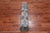 Grey 8' Square Silky Bokhara Hand Knotted Wool Rug - Q24779