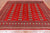 Red 8' Square Silky Bokhara Handmade Wool Rug - Q24780