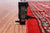 Red 8' Square Silky Bokhara Handmade Wool Rug - Q24780