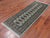 Grey 2' 6" X 6' 9" Runner Silky Bokhara Hand-Knotted Wool Rug - Q24785