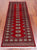 Red 2' 6" X 7' 0" Runner Silky Bokhara Handmade Wool Rug - Q24790