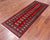 Red 2' 6" X 7' 0" Runner Silky Bokhara Handmade Wool Rug - Q24790