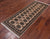 Ivory 2' 6" X 6' 7" Runner Silky Bokhara Hand Knotted Wool Rug - Q24792