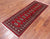 Red 2' 4" X 6' 2" Silky Bokhara Hand-Knotted Wool Runner Rug - Q24793