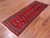 Red 2' 5" X 6' 11" Runner Silky Bokhara Handmade Wool Rug - Q24798