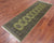 Green 2' 6" X 7' 5" Silky Bokhara Handmade Wool Runner Rug - Q24801
