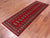 Red 2' 6" X 7' 9" Silky Bokhara Handmade Wool Runner Rug - Q24805
