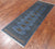 Blue 2' 6" X 7' 3" Silky Bokhara Handmade Wool Runner Rug - Q24806