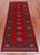 Red 2' 6" X 7' 8" Runner Silky Bokhara Hand-Knotted Wool Rug - Q24808