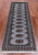 Grey 2' 6" X 7' 5" Runner Silky Bokhara Handmade Wool Rug - Q24811