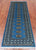 Blue 2' 6" X 7' 4" Silky Bokhara Handmade Wool Runner Rug - Q24812