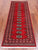 Red 2' 5" X 7' 2" Runner Silky Bokhara Hand Knotted Wool Rug - Q24814