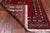 Red 2' 5" X 7' 2" Runner Silky Bokhara Hand Knotted Wool Rug - Q24814