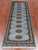 Grey 2' 6" X 7' 5" Runner Silky Bokhara Hand-Knotted Wool Rug - Q24816