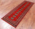 Red 2' 5" X 7' 3" Silky Bokhara Hand-Knotted Wool Runner Rug - Q24817